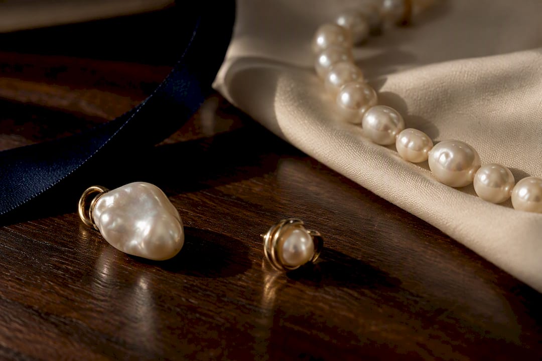Layered pearl details styled for everyday wear